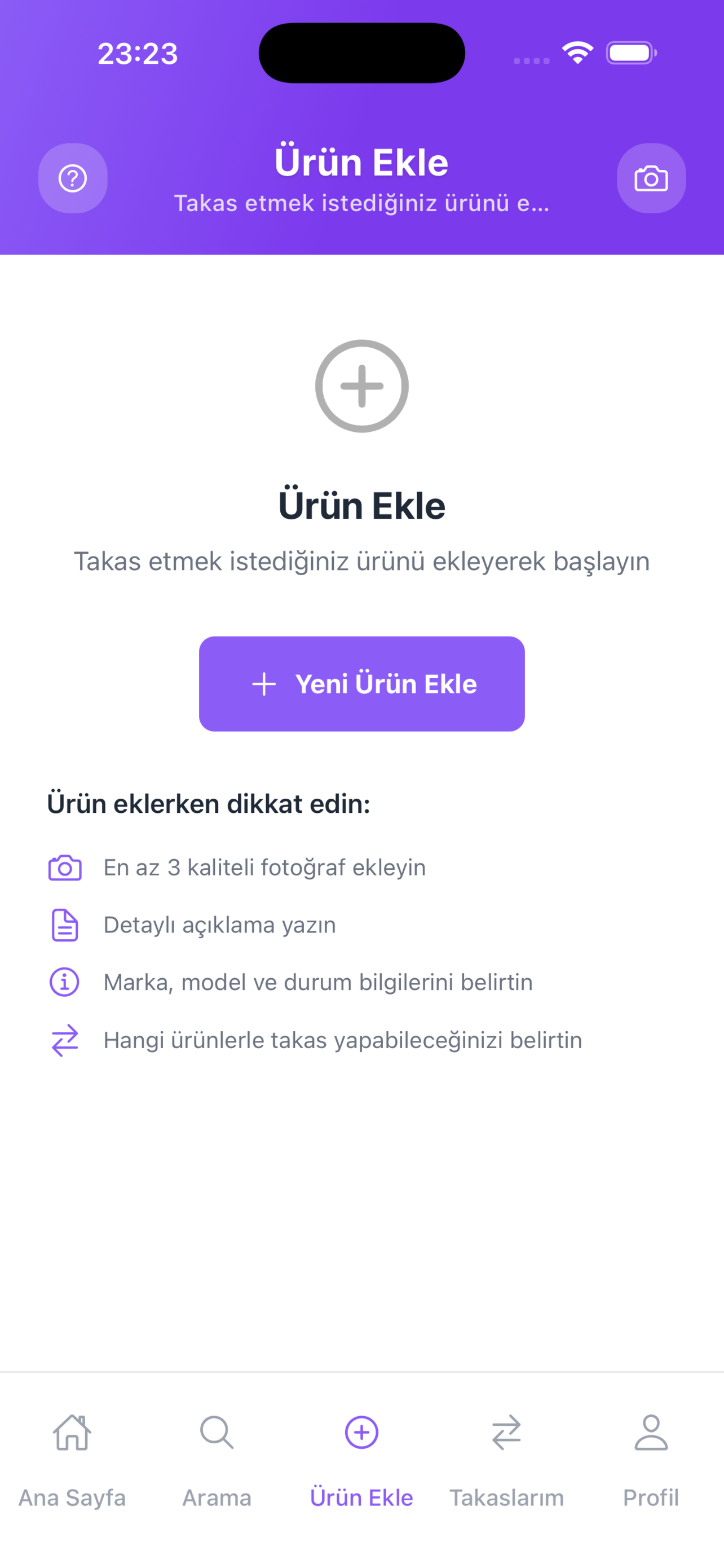 Takasçılar Burada Ürün Ekle